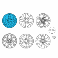 OEM 2014 Kia Forte Koup Wheel Assembly-Steel Diagram - 52910A7150