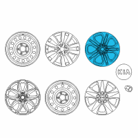 OEM 2016 Kia Forte Koup Wheel Assembly-Aluminum Diagram - 52910A7450