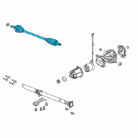 OEM 2009 Ford Taurus Axle Shaft Assembly Diagram - 8G1Z-4K138-A