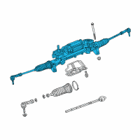 OEM 2015 Chrysler 200 Rack And Pinion Gear Diagram - 5154461AJ