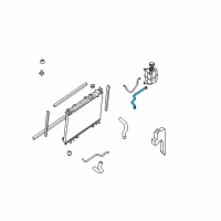 OEM 2008 Nissan Armada Hose-RESERVER Tank Diagram - 21741-9FD0A