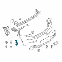 OEM 2020 BMW X2 Rear Reflector, Rear Left Diagram - 63-14-8-053-175