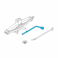 OEM 2003 Chrysler Sebring Wrench-Wheel Lug Nut Diagram - MR244375