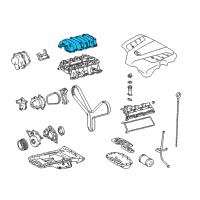 OEM 2004 Lexus GS430 Manifold Sub-Assembly, Intake Diagram - 17102-50013