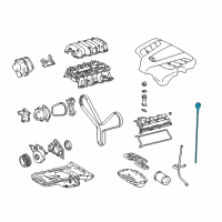 OEM 1998 Lexus LS400 Gage Sub-Assy, Oil Level Diagram - 15301-50050