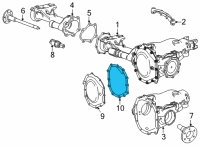 OEM GMC Sierra 3500 HD Differential Cover Gasket Diagram - 20768579