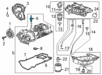 OEM Cadillac PCV Valve Diagram - 12696101