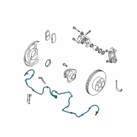 OEM 2007 Nissan Altima Sensor Assembly Anti Ski, Rear Diagram - 47900-JB10A