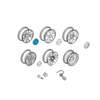 OEM 2013 Ford F-150 Hub Cap Diagram - 4L3Z-1130-EA