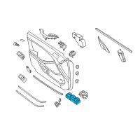 OEM 2014 Kia Optima Power Window Main Switch Assembly Diagram - 935702T530