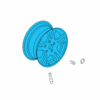 OEM 2005 Chrysler Sebring Aluminum Wheel Diagram - 4782762AD