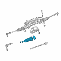 OEM Jeep Boot-Steering Gear Diagram - 68398955AA