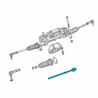 OEM 2017 Jeep Cherokee Tie Rod E-Inner Diagram - 68224938AB