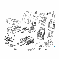 OEM 2015 GMC Yukon Seat Switch Knob Diagram - 22748521