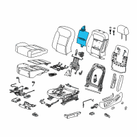 OEM 2015 Chevrolet Suburban Seat Back Heater Diagram - 23223775