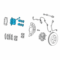 OEM 2008 Jeep Grand Cherokee CALIPER-Disc Brake Diagram - 5143693AC