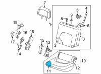 OEM 2022 Nissan Frontier PAD ASSY-CUSHION, REAR SEAT LH Diagram - 88361-9BU0C