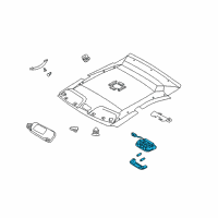 OEM 2005 Kia Optima Lamp Assembly-OVERHEADEAD Console Diagram - 9282038000GJ