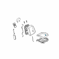 OEM 2003 Infiniti G35 Pad-Front Seat Cushion Diagram - 87311-AM300