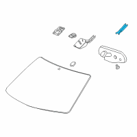 OEM 2009 Saturn Outlook Mirror Inside Cover Diagram - 22778166