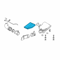 OEM 2008 BMW 550i Air Filter Element Diagram - 13-71-7-521-023