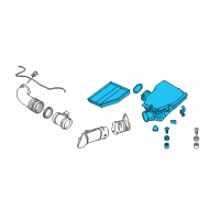 OEM BMW 545i Intake Silencer Diagram - 13-71-7-525-715