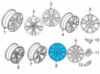 OEM 2021 BMW 430i DISC WHEEL LIGHT ALLOY JET B Diagram - 36-10-8-093-833