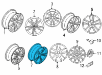 OEM 2020 BMW M340i xDrive Disk Wheel Light Alloy Orbit Diagram - 36-11-8-089-896