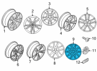 OEM 2021 BMW 430i DISC WHEEL LIGHT ALLOY JET B Diagram - 36-10-8-093-837