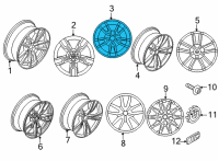 OEM 2021 BMW M440i DISK WHEEL, LIGHT ALLOY, IN Diagram - 36-10-8-093-831