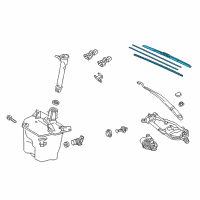 OEM 2018 Toyota RAV4 Front Blade Diagram - 85212-0R050