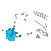 OEM 2017 Toyota Corolla Washer Reservoir Diagram - 85315-02520