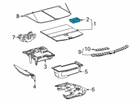 OEM Lexus HANDLE ASSY, DECK BO Diagram - 58470-78030-C0