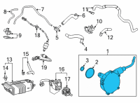 OEM Lexus Pump Assembly, Vacuum Diagram - 29300-0P011