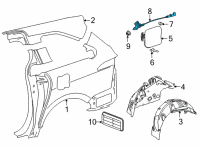 OEM Toyota Lock Actuator Diagram - 77030-08010