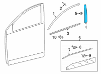 OEM 2022 Toyota Corolla Cross Applique Diagram - 75755-0A040