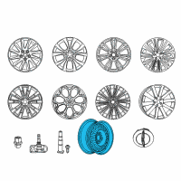 OEM 2014 Dodge Charger Spare Wheel Diagram - 4782465AB