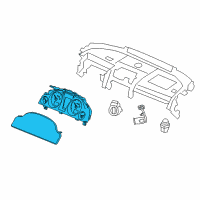 OEM 2011 Chevrolet Caprice Cluster Assembly Diagram - 92250192