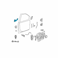 OEM 2011 Dodge Grand Caravan Handle-Exterior Door Diagram - 4589722AF