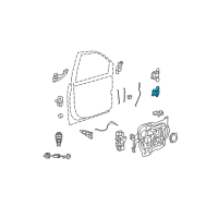 OEM 2015 Chrysler Town & Country Front Door Lower Hinge Diagram - 68030377AC