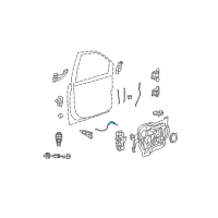 OEM Dodge Cable-Inside Handle To Latch Diagram - 68071839AA