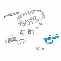 OEM Toyota Camry Dash Control Unit Diagram - 55900-06271