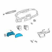 OEM Toyota Camry Cluster Assembly Diagram - 83800-33G20