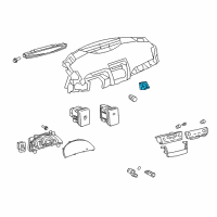 OEM 2008 Toyota Camry Hazard Switch Diagram - 84332-06100-B1