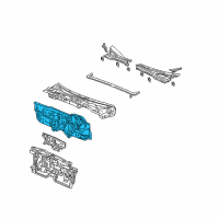 OEM 2001 Honda Civic Dashboard (Lower) Diagram - 61500-S5A-A00ZZ