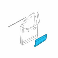 OEM 2010 Infiniti QX56 Moulding-Front Door, RH Diagram - 80870-7S680