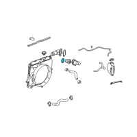 OEM Hummer H3T Thermostat Housing O-Ring Diagram - 12561155