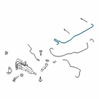 OEM 2022 Lincoln Corsair HOSE - WINDSHIELD WASHER Diagram - LJ7Z-17A605-C