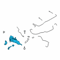 OEM Lincoln RESERVOIR - WINDSHIELD WASHER Diagram - LJ7Z-17618-B