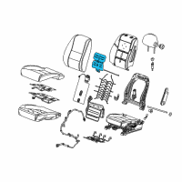 OEM 2020 Chevrolet Impala Seat Back Heater Diagram - 13599725